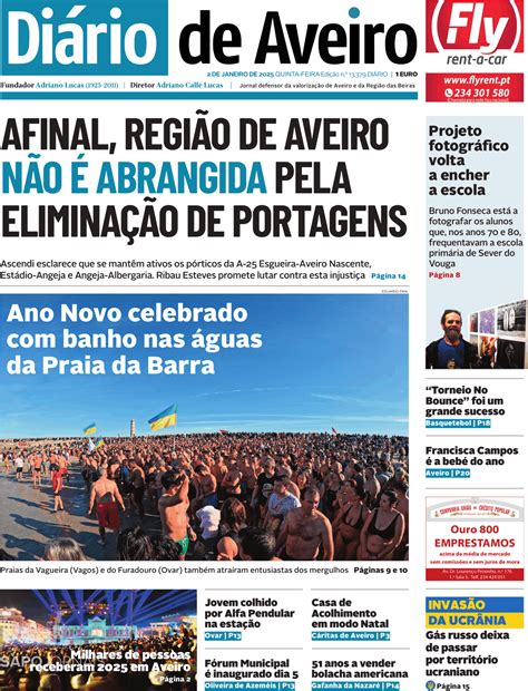 Di Rio De Aveiro Jan Jornais E Revistas Sapo Pt Ltima