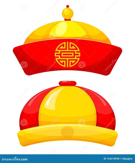 Chinese Traditional Hat Stock Vector Illustration Of Accessories