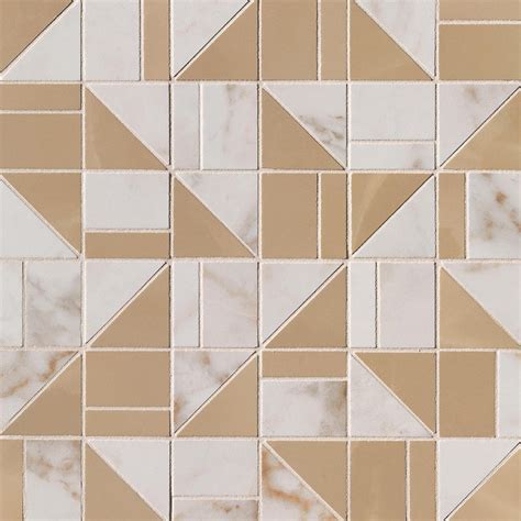 Sanipex Group Roma Gold Calacatta Oro Onice Miele Slash Mosaico UK