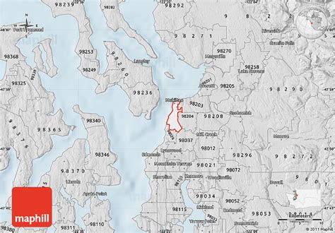 Snohomish County Zip Code Map Map