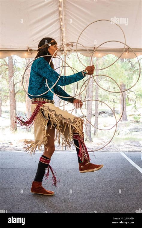 Clayson Benally Hoop Dancer At The 70th Annual Navajo Festival Of Arts