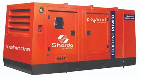 125 Kva Three Phase 4 Cyl Cpcb Iv Mahindra Silent Diesel Generator At