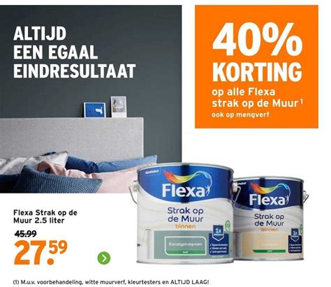 Flexa Strak Op De Muur 10 Liter Aanbieding Bij GAMMA 1Folders Nl