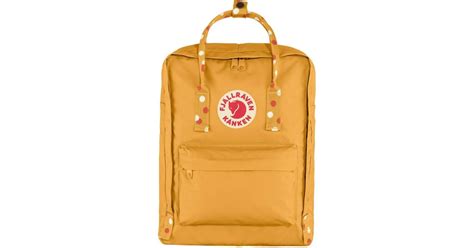 Fjallraven Classic Kanken Backpack In Ochre Confetti Pattern In