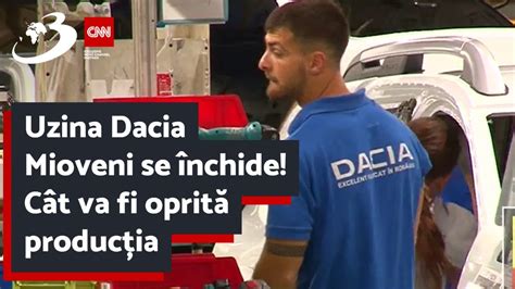 Uzina Dacia Mioveni Se Nchide C T Va Fi Oprit Produc Ia Youtube