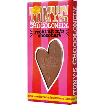 Tony S Chocolonely Melk Roos Framboos 180g Bestellen Jumbo