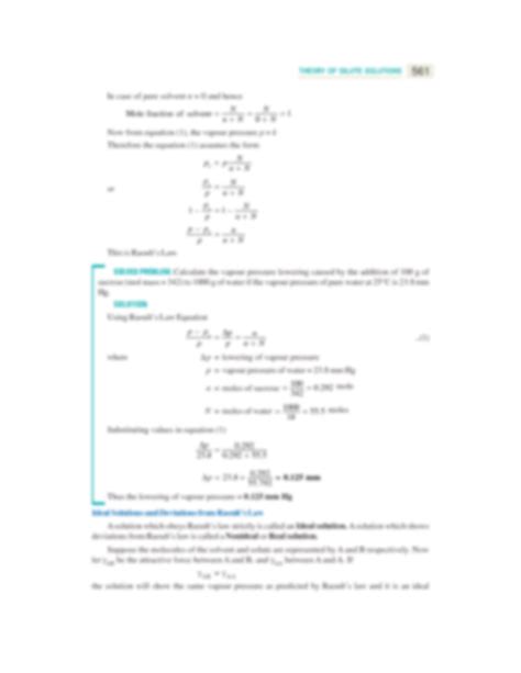 Solution Theory Of Dilute Solutions Studypool