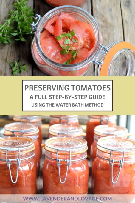 Bottling Tomatoes Using The Water Bath Method A Step By Step Tutorial