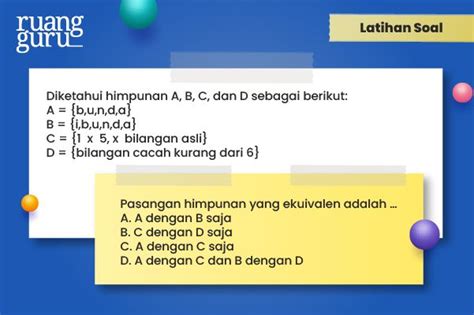 Hubungan Antar Himpunan Matematika And Contohnya Matematika Kelas 7