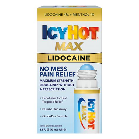 Save On Icy Hot Max Lidocaine Pain Relief Maximum Strength Roll On