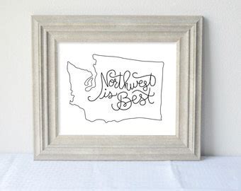 Printable West Coast Best Coast X Digital Wall Art California Oregon