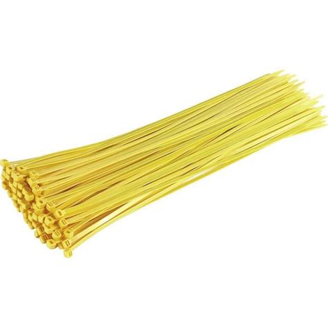 Gocableties Collier De Serrage En Nylon 370 Mmx 4 8 Mm Jaune