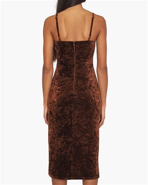 Weworewhat Crushed Velvet Slip Dress We Wore What