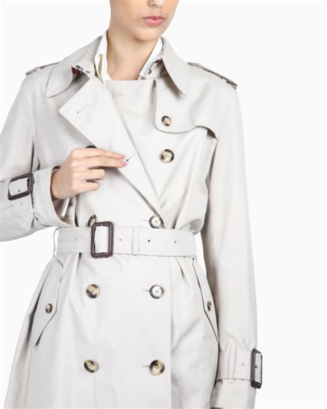 Casaco Burberry Original Trench Coat Cinza Feminino