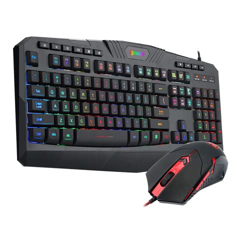 Redragon S Pc Gaming Keyboard And Mouse Combo Wired Led