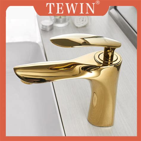 TEWIN Basin Faucets Hot And Cold Bathroom Faucet Basin Mixer Tap Chrome Single Handle Basin