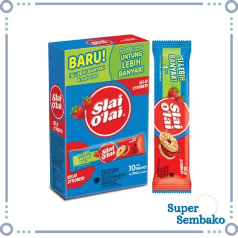 Jual Snack Wafer Biskuit Slai Olai Selai Stroberi Strawberry G Box