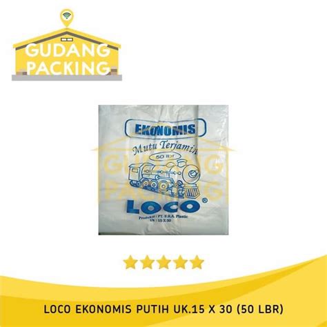 Jual Kantong Plastik Kresek Loco Ekonomis Putih X Isi Lembar