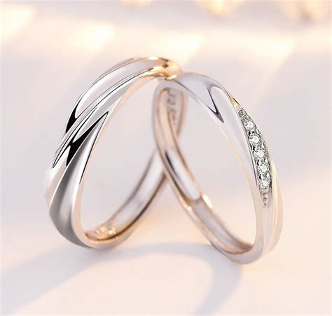 2 Anillos Duo Promesa Plata Fina 925 Amor Parejas 14 Febrero Envío gratis