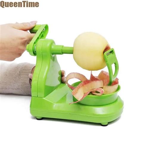 QueenTime Apple Rotating Peeler Manual Vegetable Spiralizer Fruits