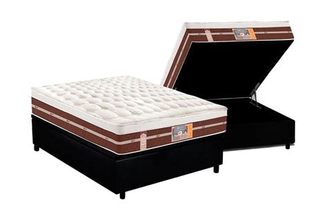 Cama Box Baú Colchão Molas Ensacadas Castor Pocket Silver Star Air