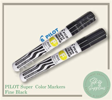 2pcs Pilot Permanent Marker Fine And Broad Tip Lazada PH