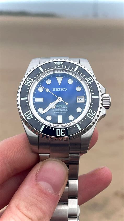 Seiko Deepsea 44mm Mod Custom Build Watch Etsy Uk