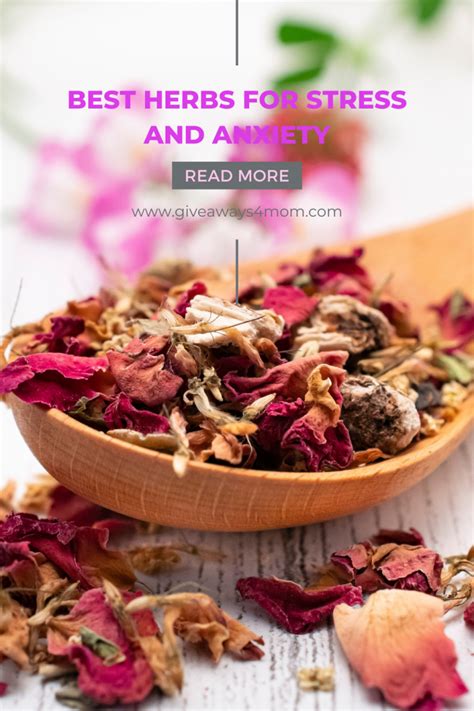 7 Best Herbs For Stress And Anxiety Giveaways 4 Mom