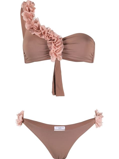 LA REVECHE Rasha Two Piece Bikini Set Neutrals Editorialist