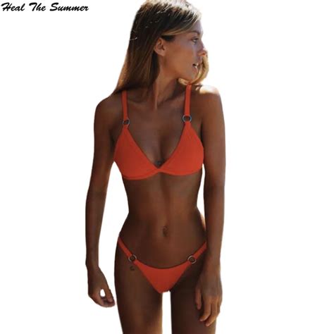 Heal The Summer 2018 New Bikini Women Swimwear Set Swimsuit Push Up