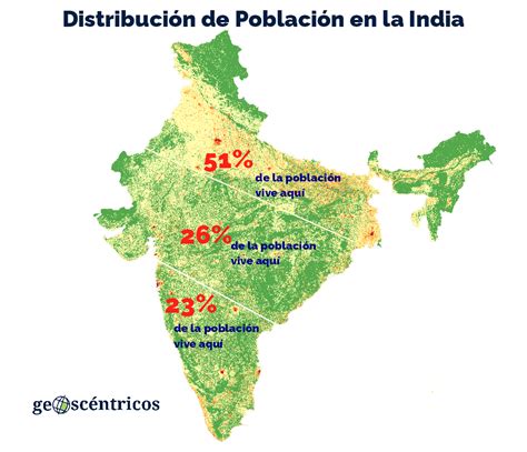 Population distribution in India - Maps on the Web