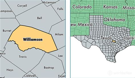 Williamson County, Texas / Map of Williamson County, TX / Where is ...