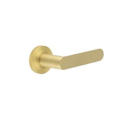 Burlington Bur25 Kensington Door Handle On Knurled Rose Satin Brass