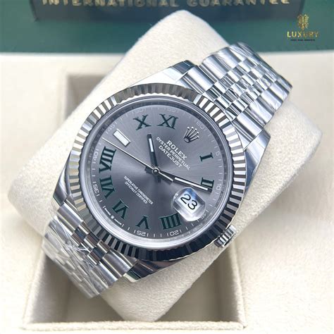 Đồng hồ Rolex Datejust 126334 Slate Roman Jubilee Wimbledon size 41mm