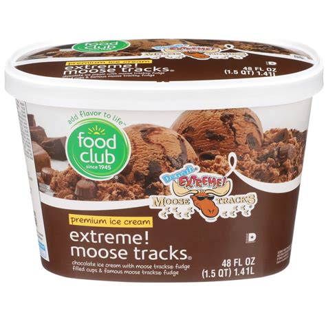 Food Club Denali Extreme Moose Tracks Chocolate Premium Ice Cream