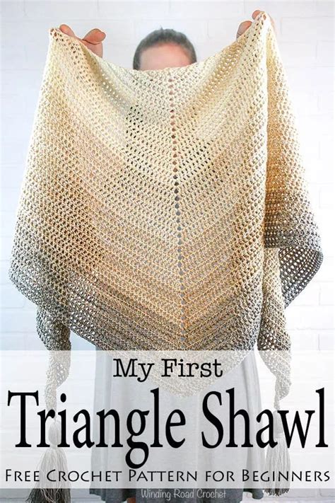 My First Triangle Shawl Free Crochet Pattern Artofit