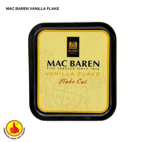 MAC BAREN VANILLA FLAKE CUT TEMBAKAU JAWA CAP TANGAN