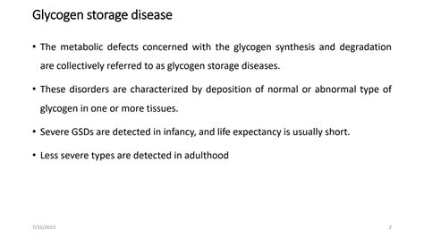 Solution Glycogen Storage Disease Full Explanation Studypool