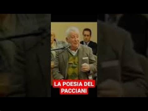 La Poesia Di Pacciani Se Ni Mondo Esistesse Un Po Di Bene YouTube