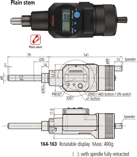 Mitutoyo Series Digimatic Micrometer Heads