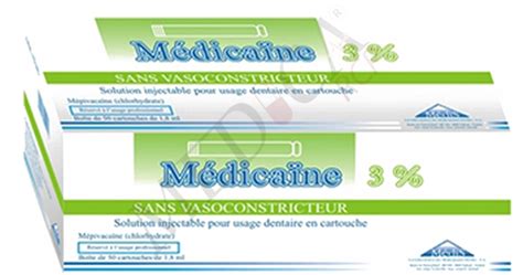 Medica Rcp Medicaine 3 Without Vasoconstrictor Indications Side