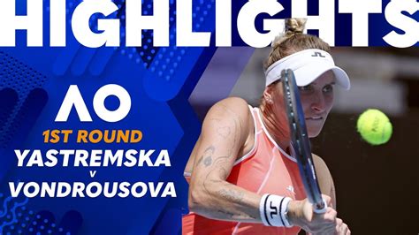 Marketa Vondrousova V Dayana Yastremska 2024 Australian Open Round 1