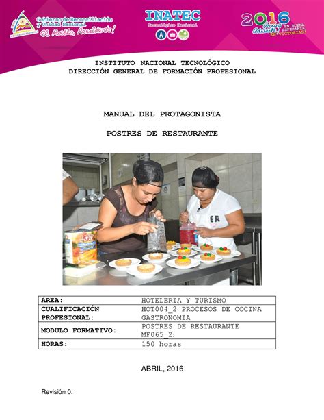 Postres De Restaurantes Instituto Nacional Tecnolgico Direccin