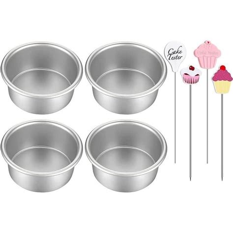 Set De Moule À Gâteau Mini Moules À Gâteaux Ronds En Aluminium Et