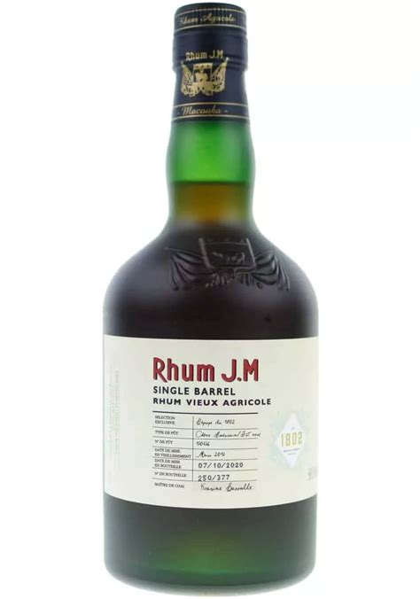 Rhum J M X Bar Mill Sime Ans Brut De F T Single Cask