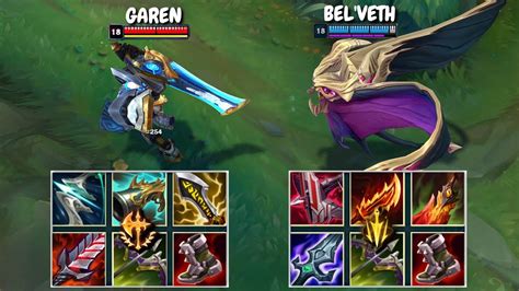 BEL VETH Vs GAREN FULL BUILD FIGHTS Best Moments YouTube