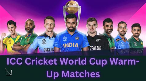 ICC Cricket World Cup Warm Up Matches Full Schedule