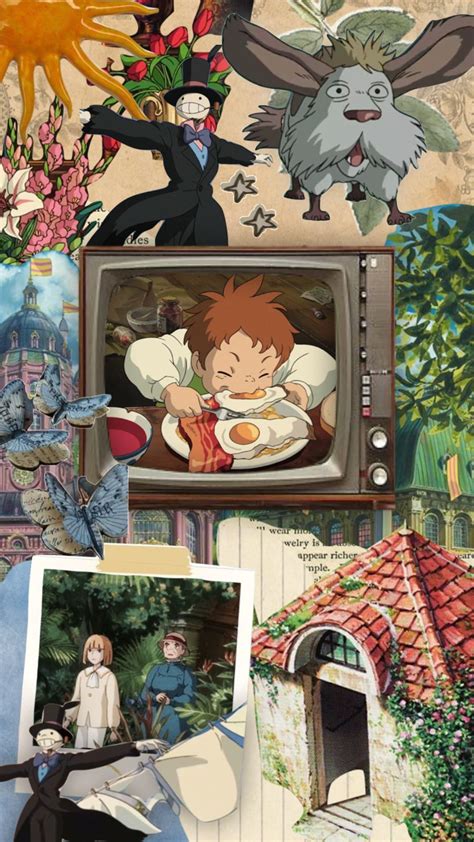 Howls Moving Castle Wallpaper Howls Moving Castle Vintage Anime