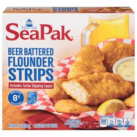 Seapak Beer Battered Flounder Strips Oz Kroger