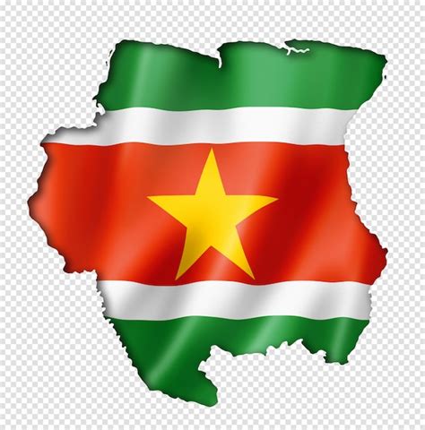 Mapa De La Bandera De Surinam Archivo PSD Premium